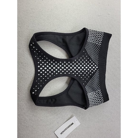 NEW Nova Sport Got The Power Seamless Women's S Black Sports Bra Removable Pads - Picture 7 of 7